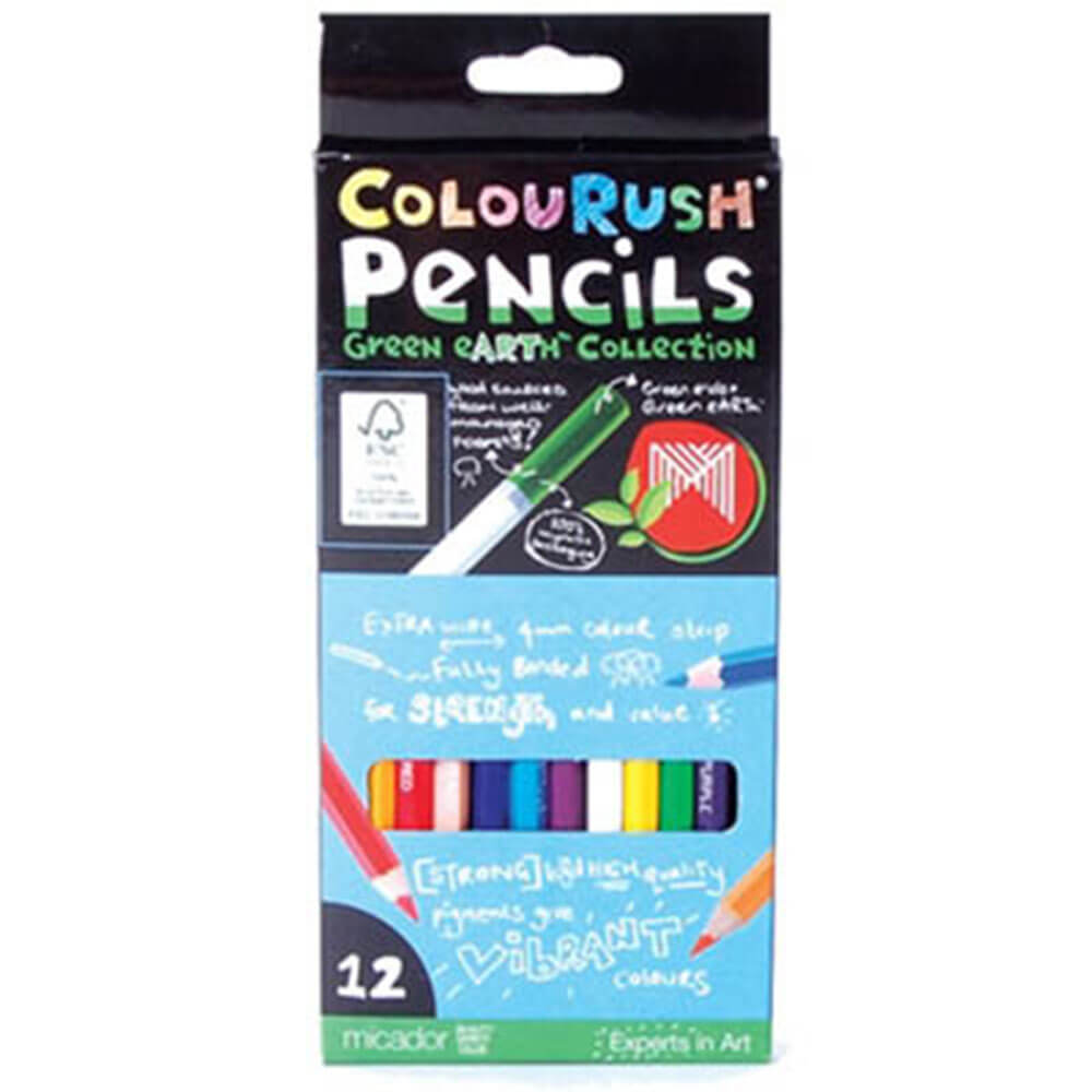 Micador Green Earth Collection Colourush Crayons (12pk)