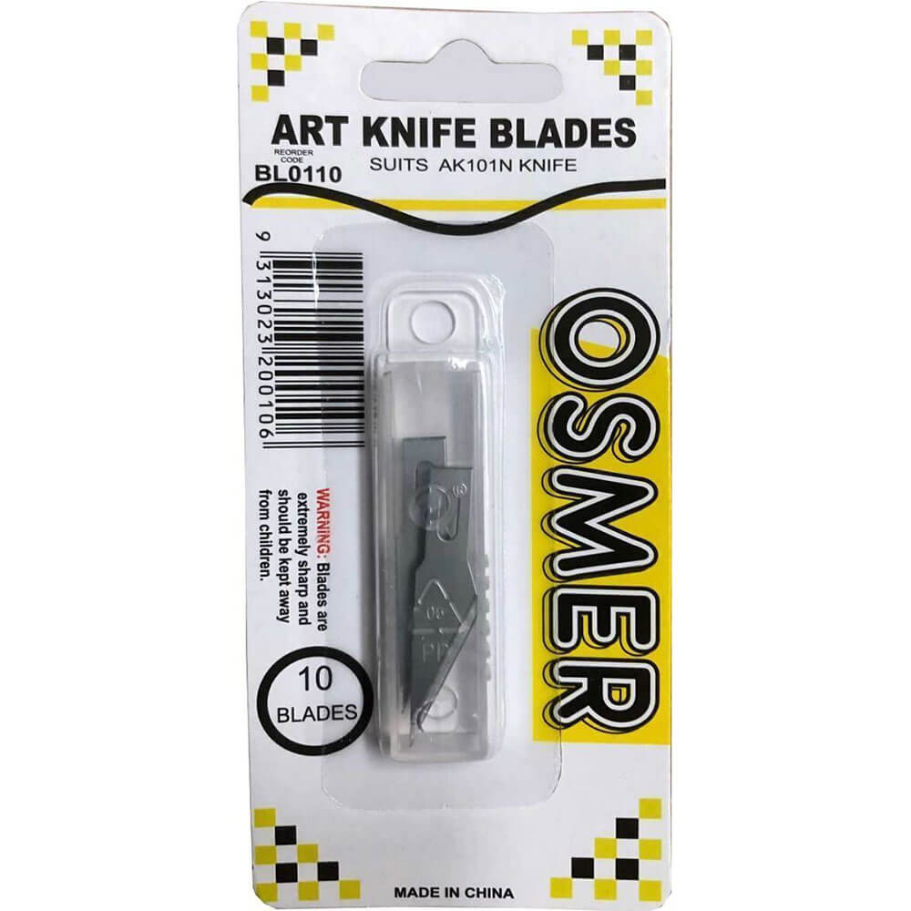 Les lames de couteau art osmer (10pk)