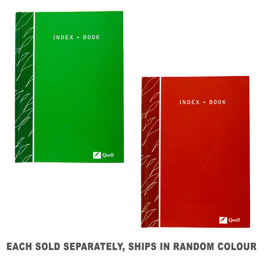 Quill Hard Cover Case lié Index Book A-Z (A5)