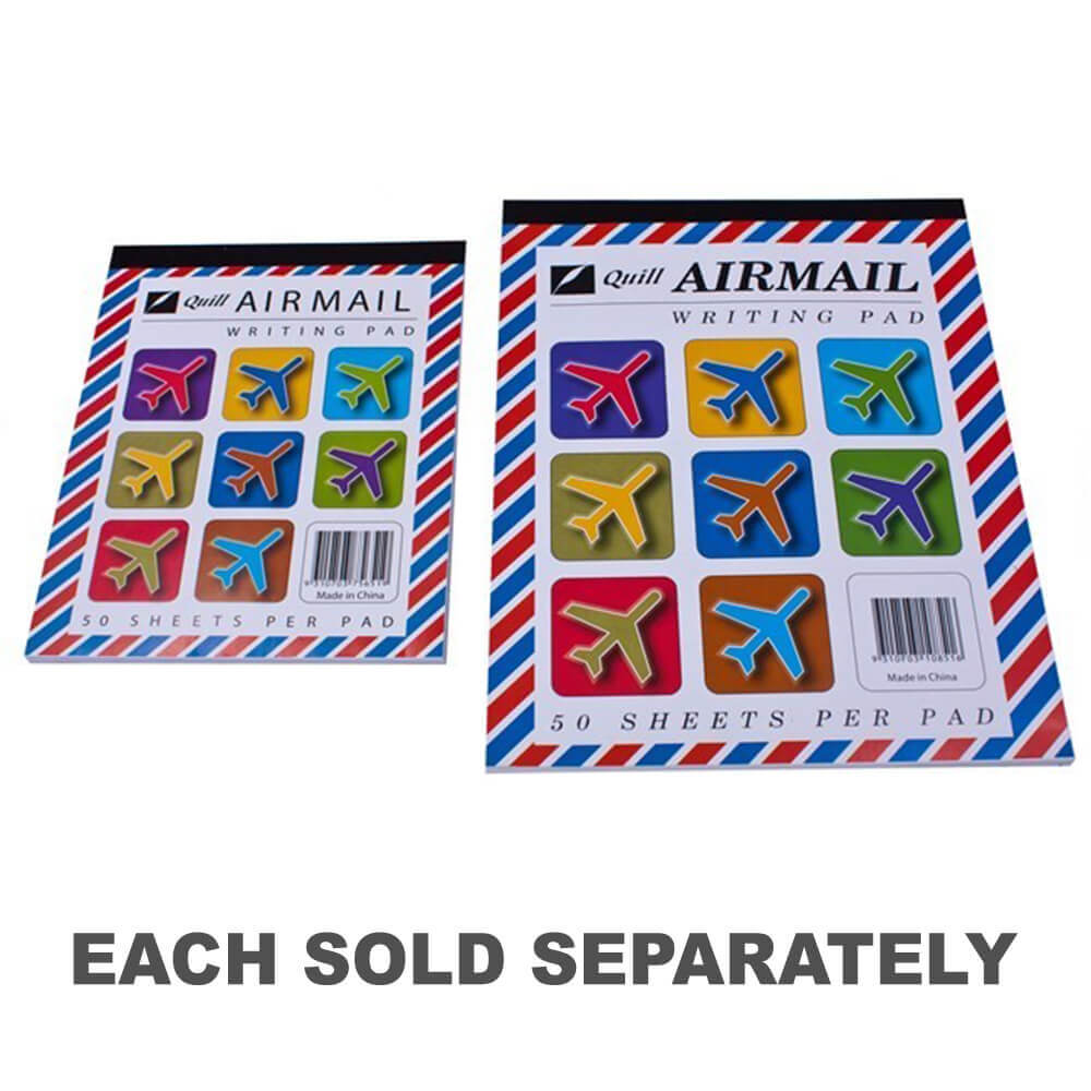 Quill Airmail a régné sur le pad d'écriture (50 feuilles)