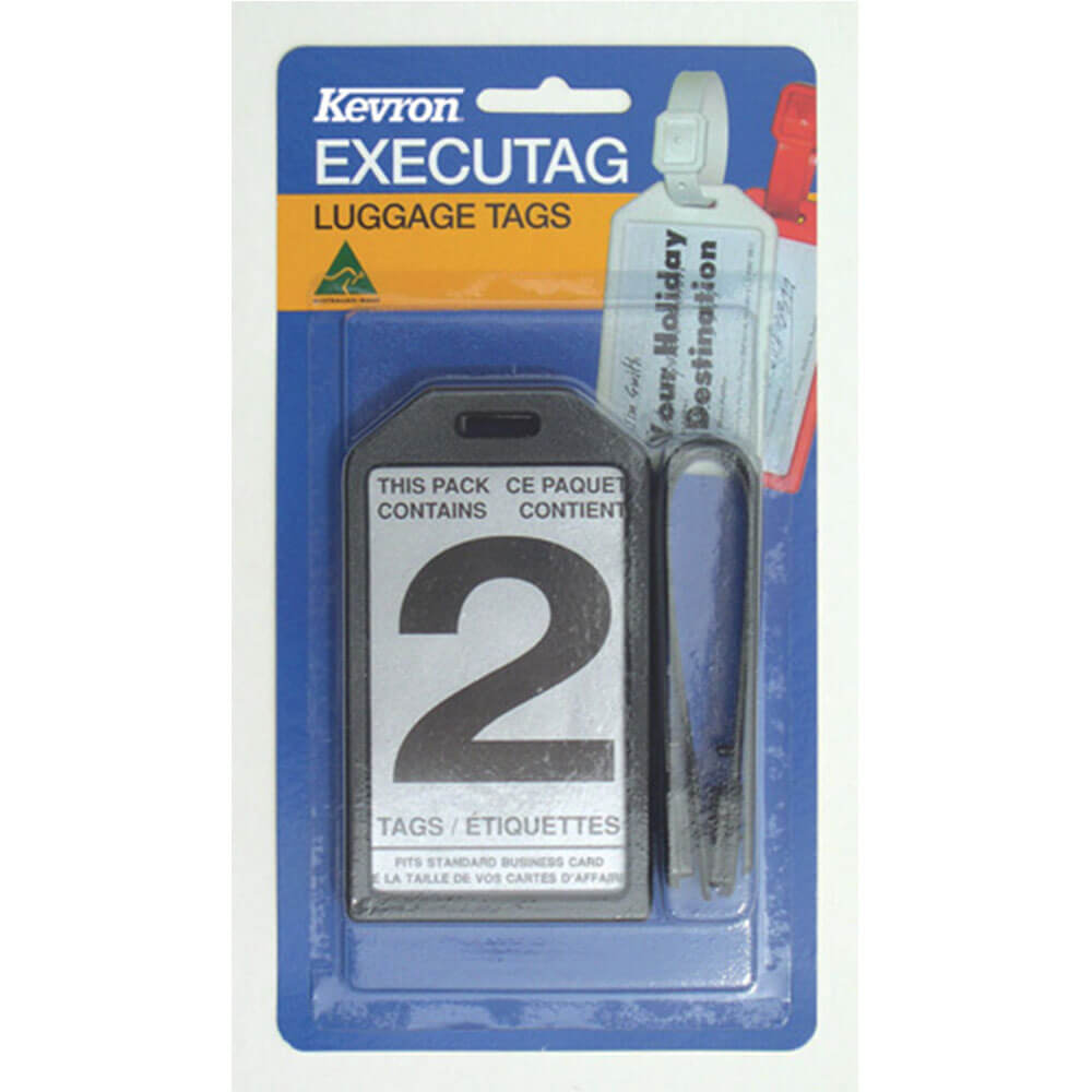 Kevron Exécutag 2pk (noir)