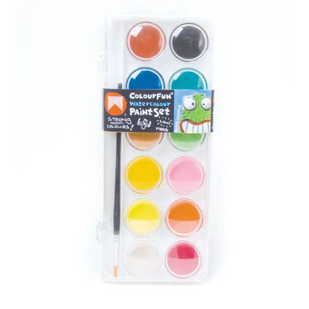 Ensemble de peinture à aquarelle de Colourfun Micador (12 couleurs)