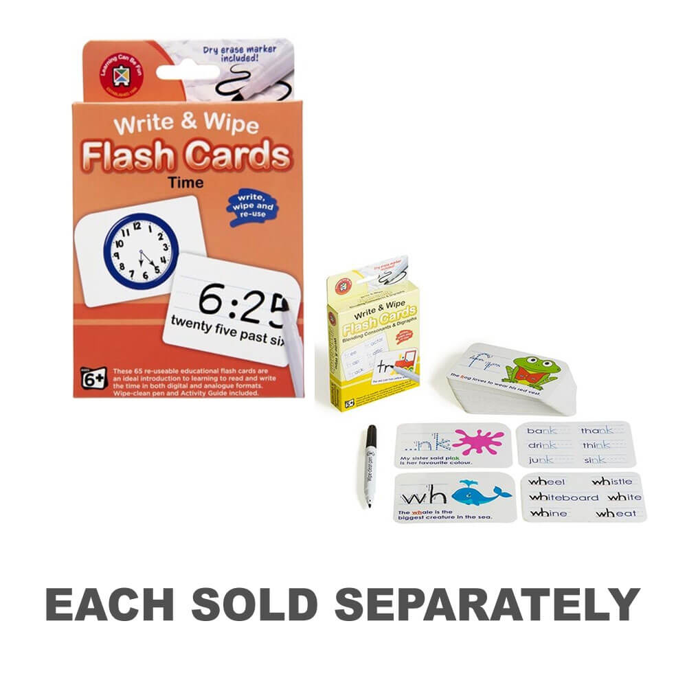 L'apprentissage peut être amusant d'écrire et d'essuyer des cartes