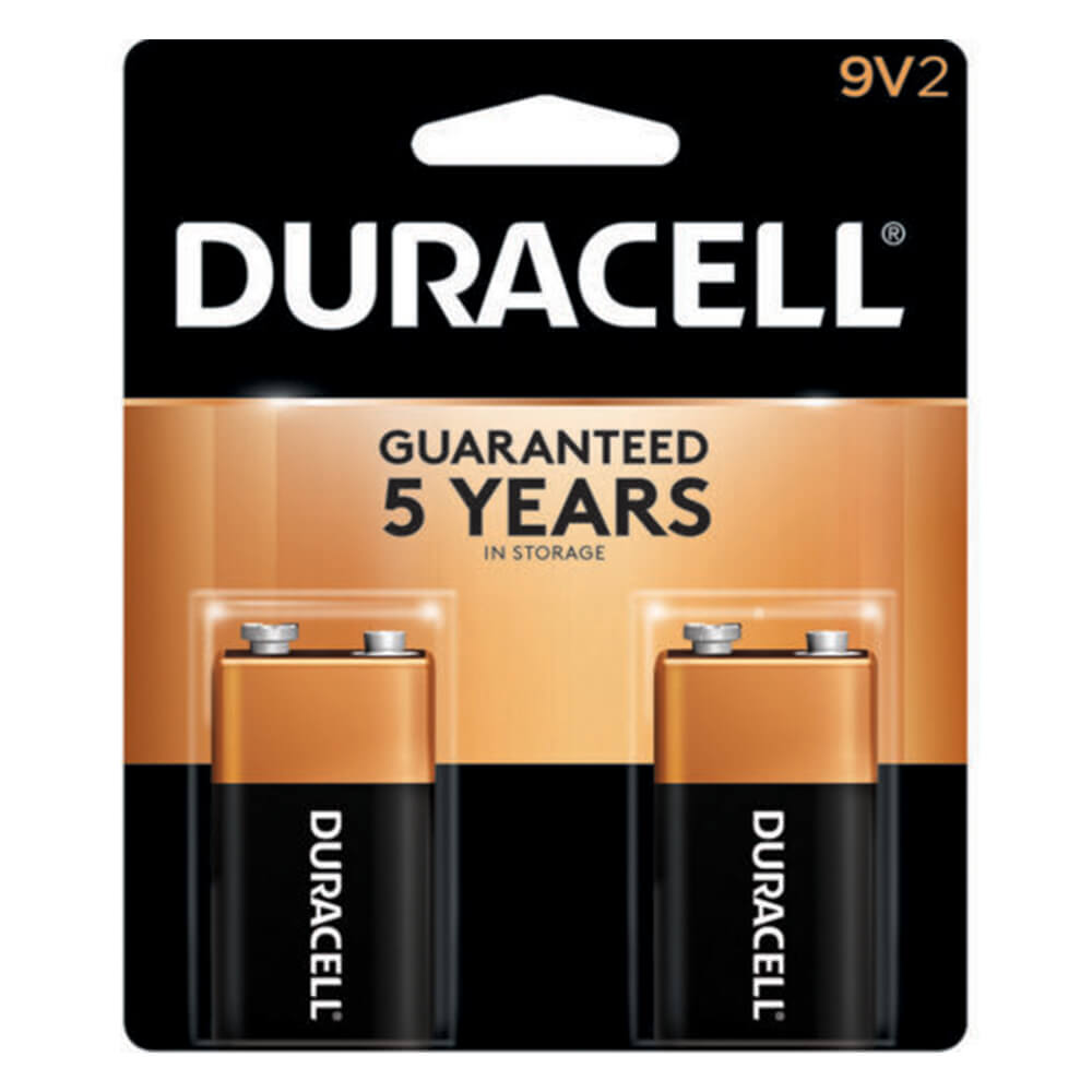 Duracell MN1604B2Z Copper Top Alcaline 9V Batterie 2PK
