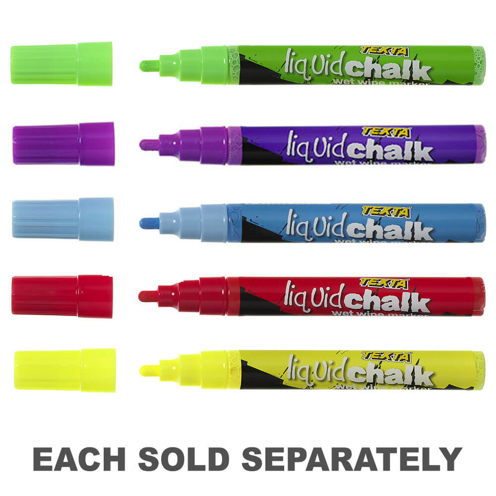Texta Liquid Chalk Bullet Tip Tip Wet Witule Marker