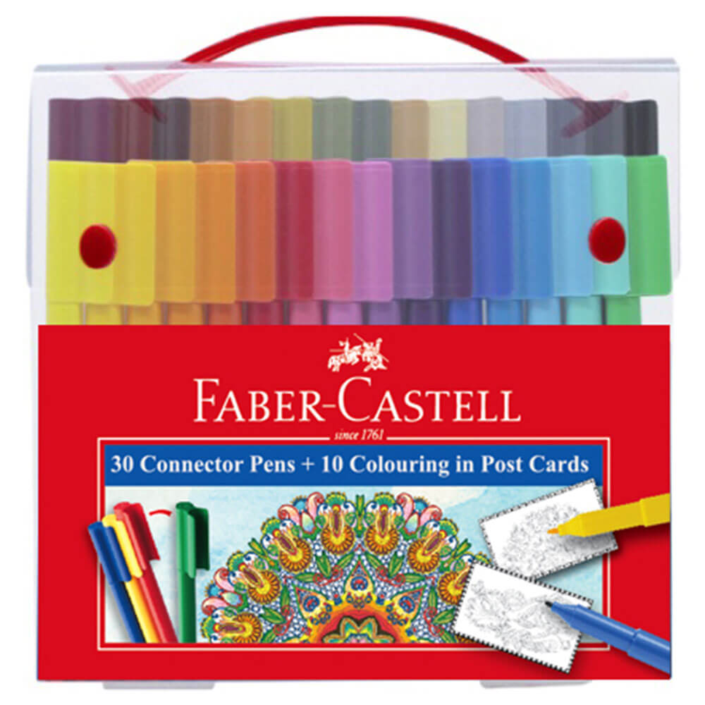 Faber-Castell Connector stylos et coloration dans l'ensemble de cartes postales