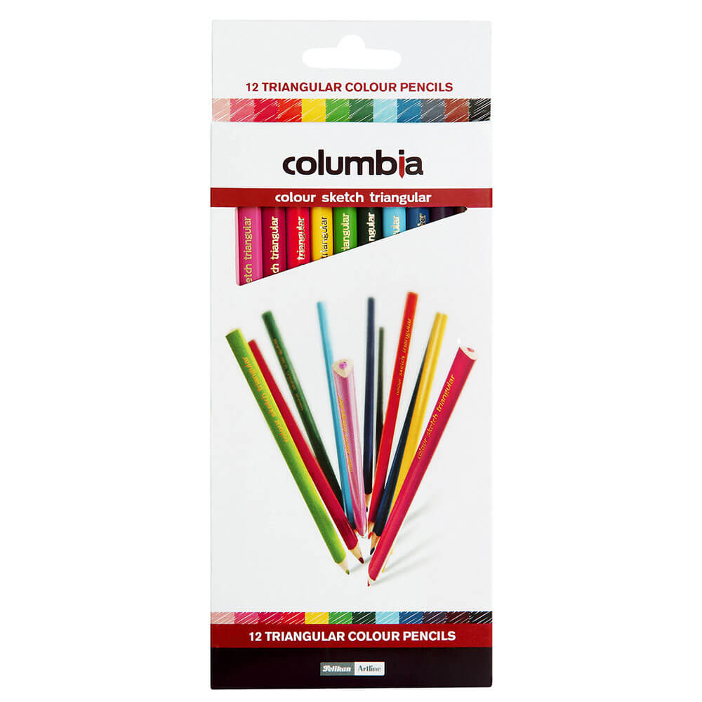 Columbia Color Sketch Triangular Crayons (12pk)