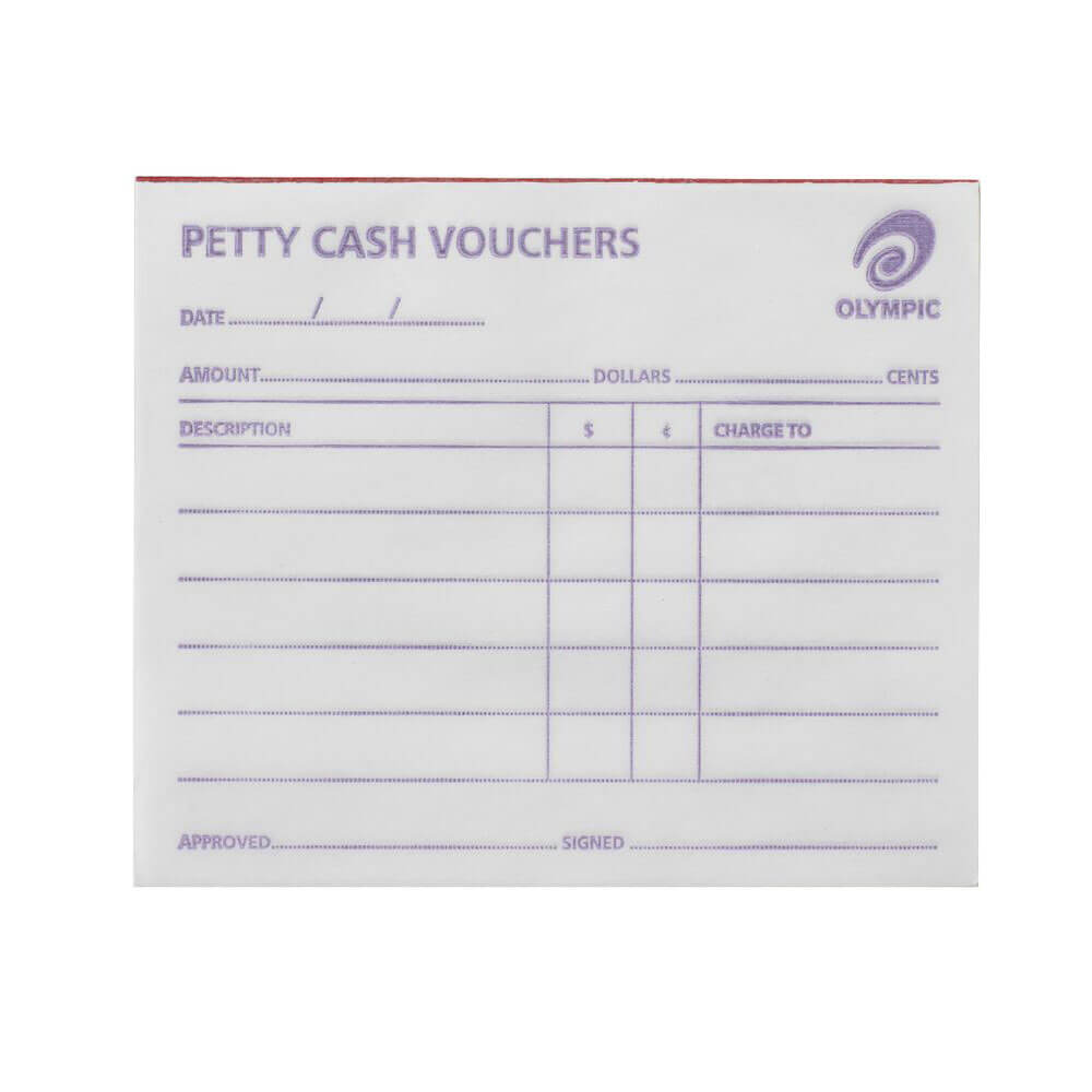Olympic Petty Cash Gainrs Pad 50 Feuilles 5pk (100x120 mm)