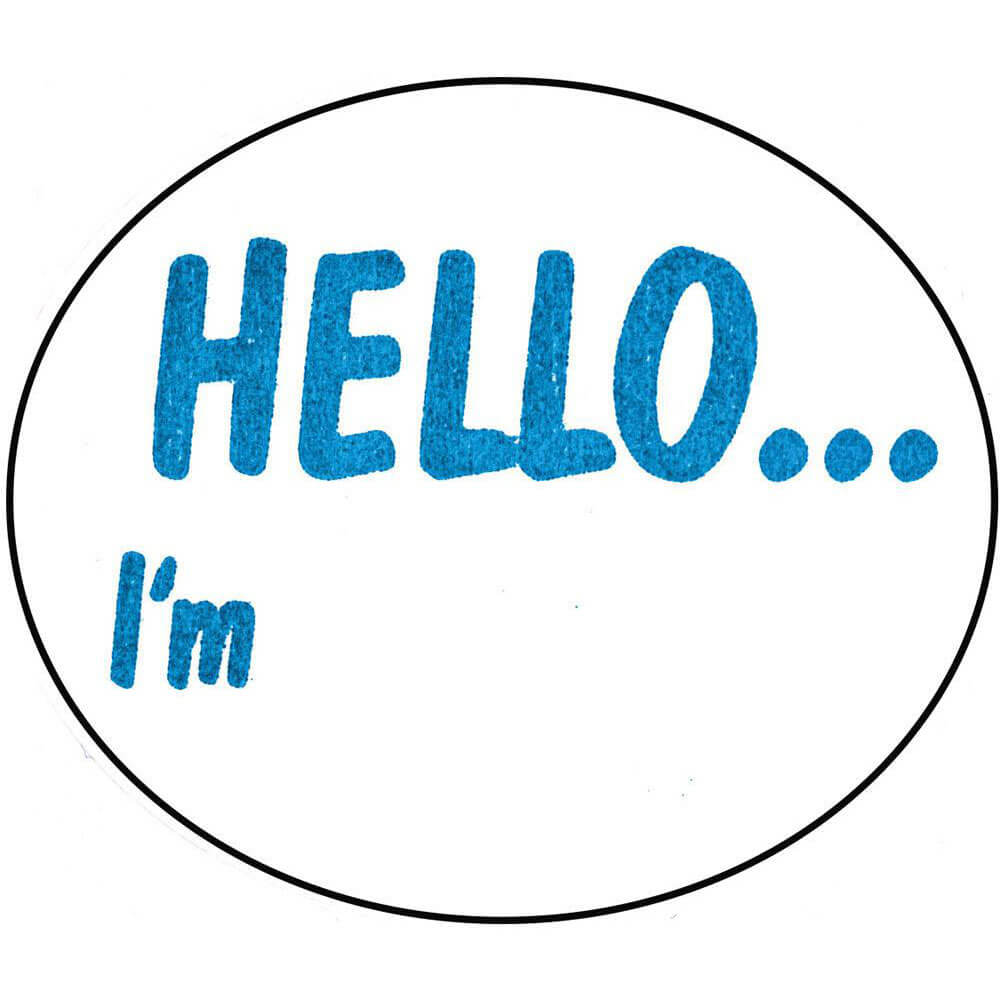 Adresse Avery Roll 'Hello I'm' étiquettes 100pcs (58x43mm)
