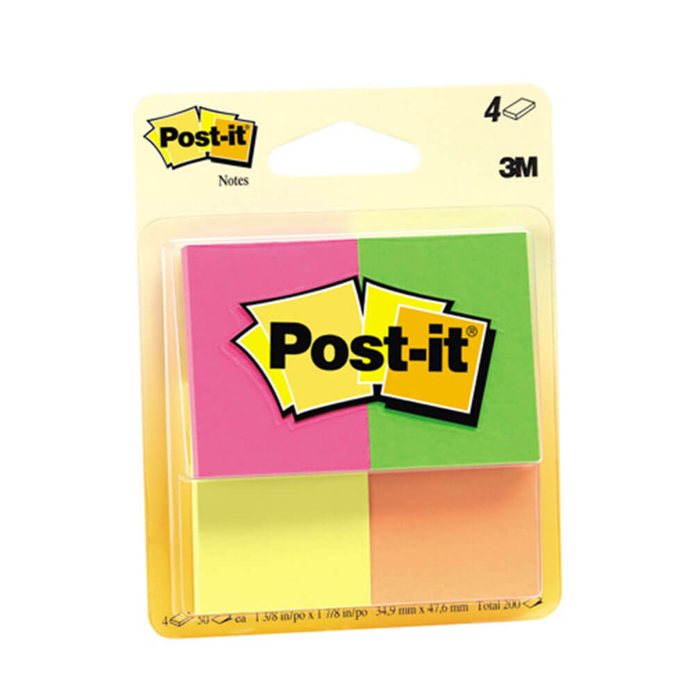 Post-it 200 feuilles 35x48mm (4 couleurs de Capetown)
