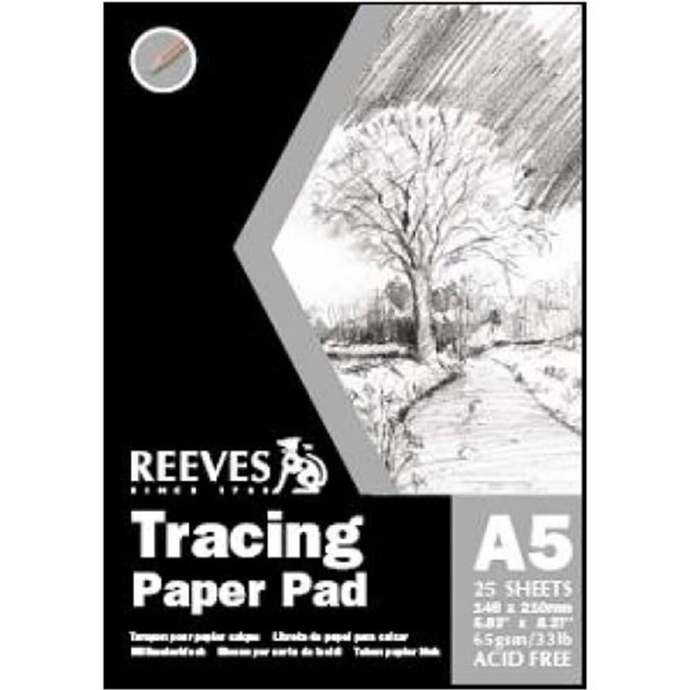 Reeves Traçage en papier Pad 25 feuilles 65gsm (A5)
