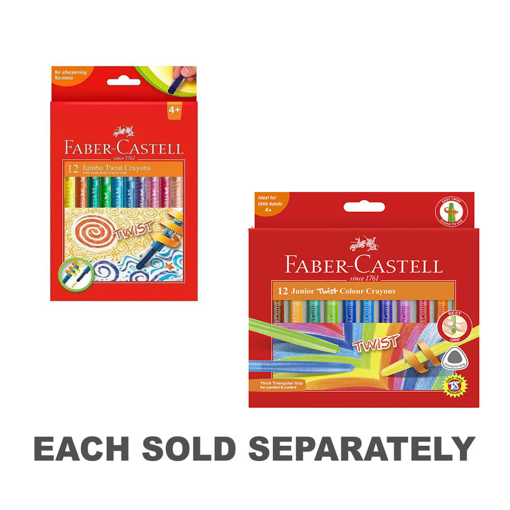 Crayons Twistable Faber-Castell 12pk (assortiment)