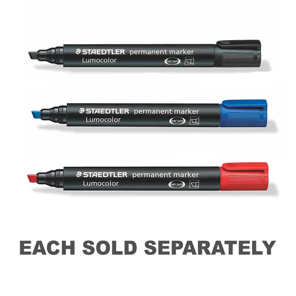 Staedtler LumoColor Permanent Chisel Tip Marker 10pc