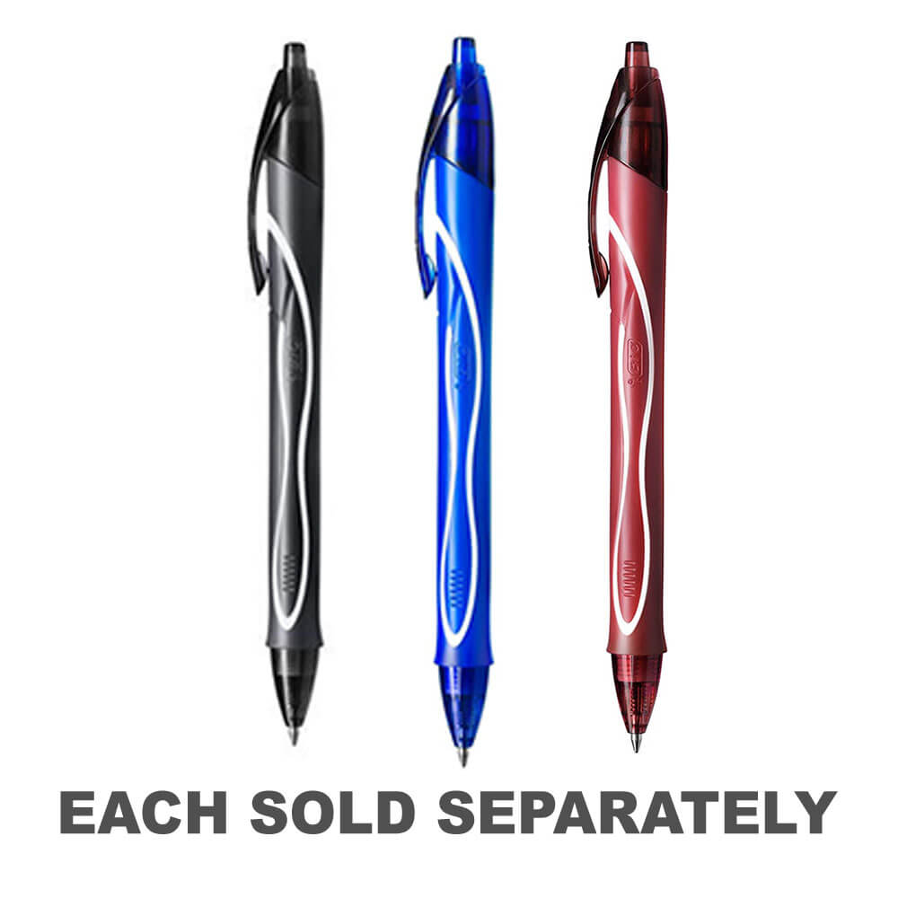 BIC Gélocité Un stylo rétractable à sec rapide (boîte de 12)