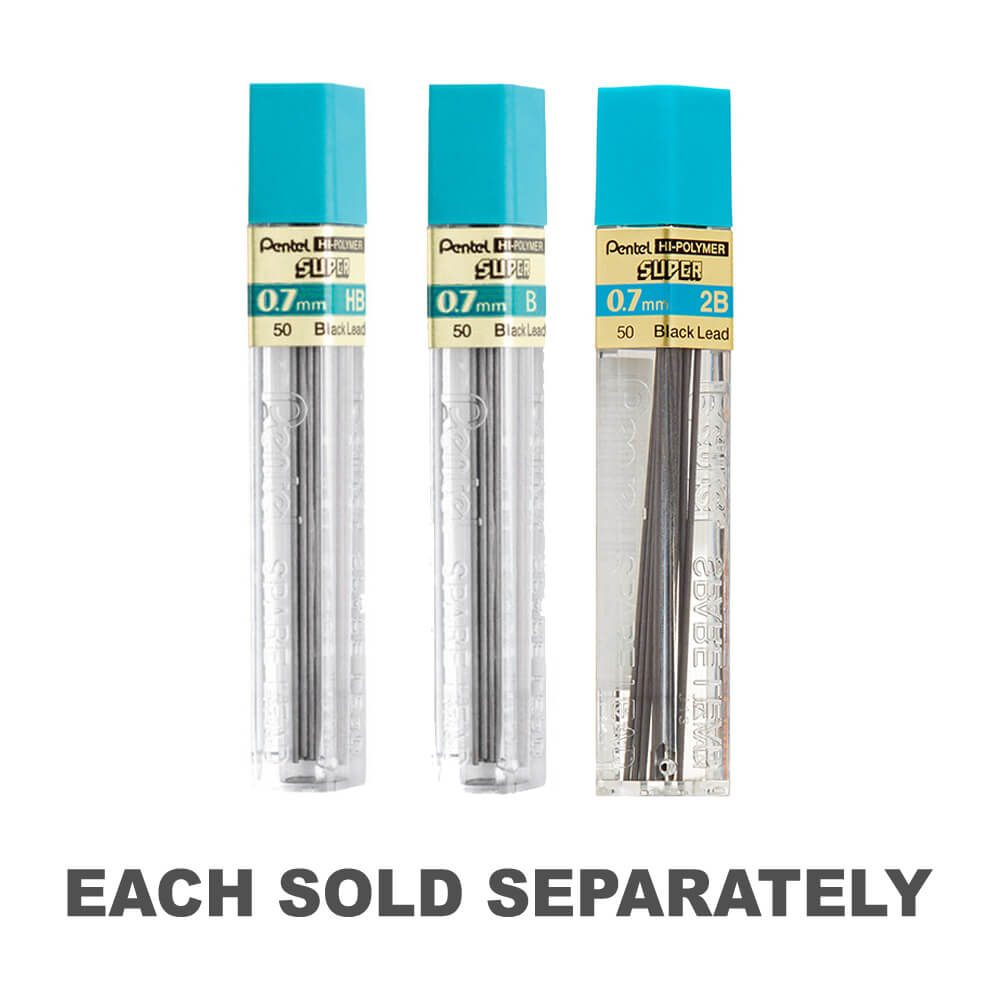 Recharge de plomb Hi-polymère pentel 0,7 mm (boîte de 12)