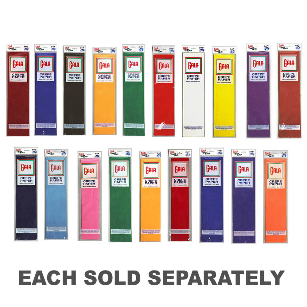 Gala Crepe Paper 12 Pack (240x50cm)