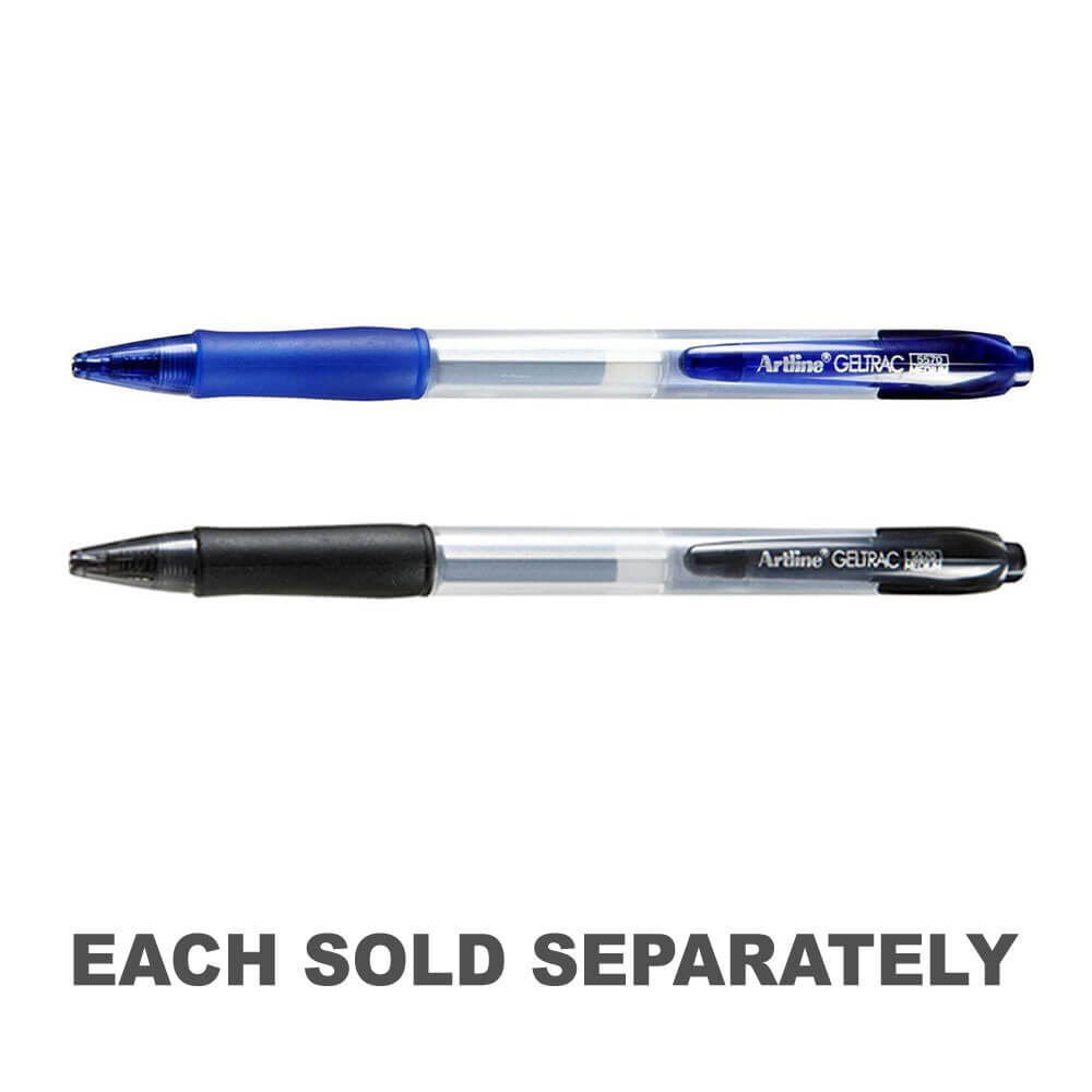 Artline Geltrac Rétractable Gel Pen 0,7 mm (boîte de 12)