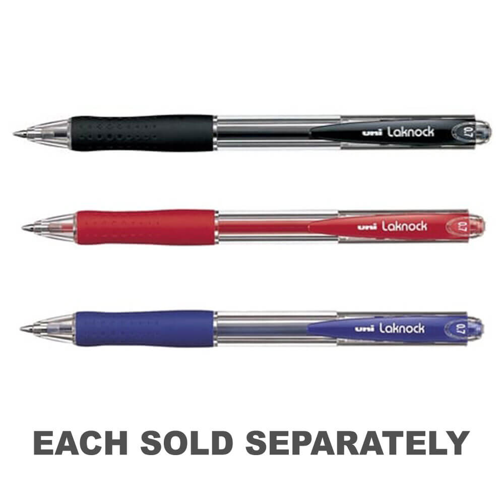 Uni Laknock Rétractable Ballpoint Pen 12pcs (large)