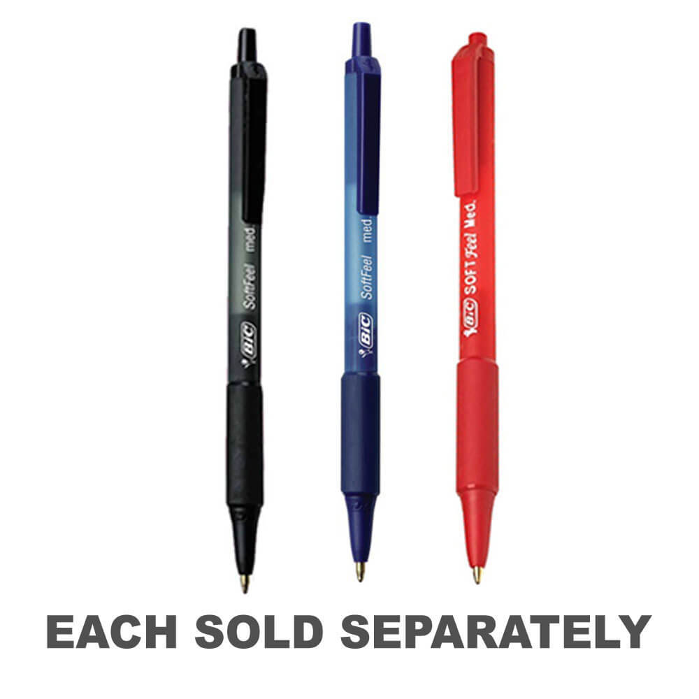 BIC Soft Feel Rettractable Pen (boîte de 12)