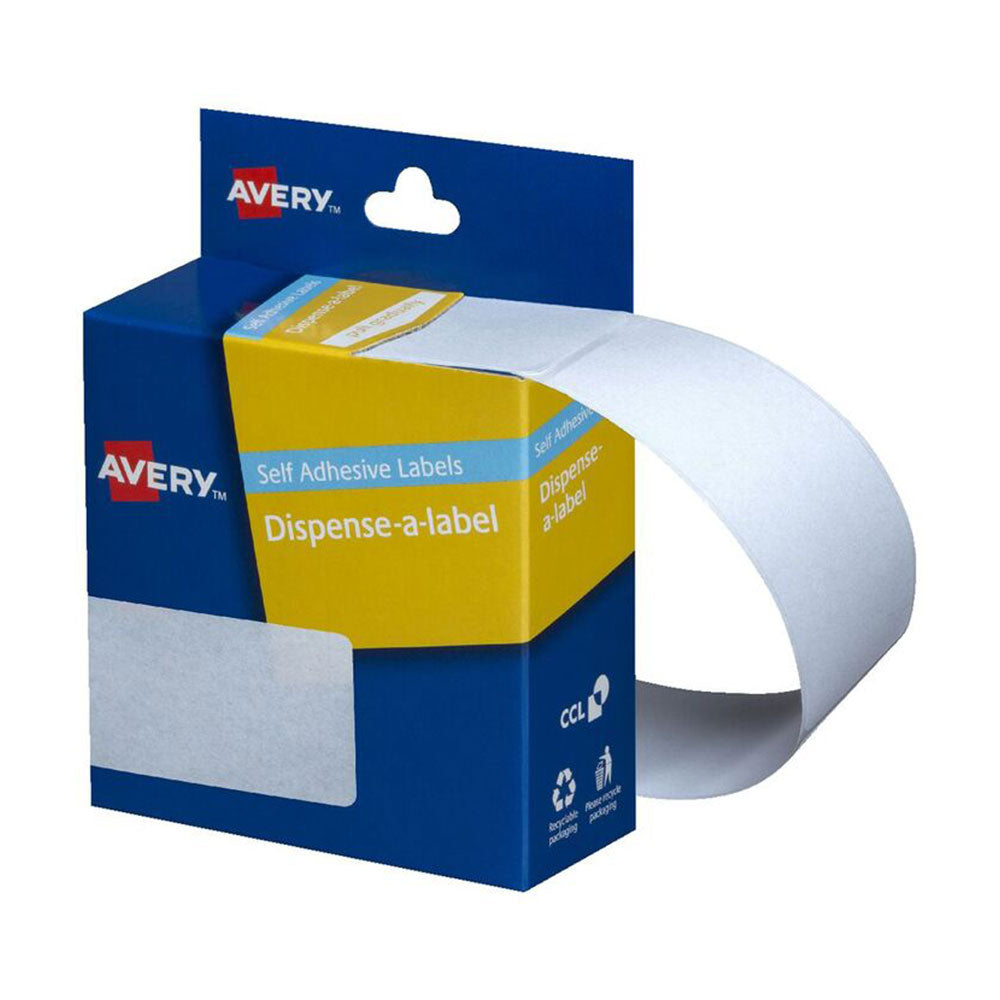 Avery White Label Dispensver (76x27mm)