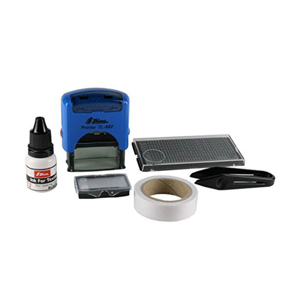 Kit de tampon d'étiquetage textile brillant