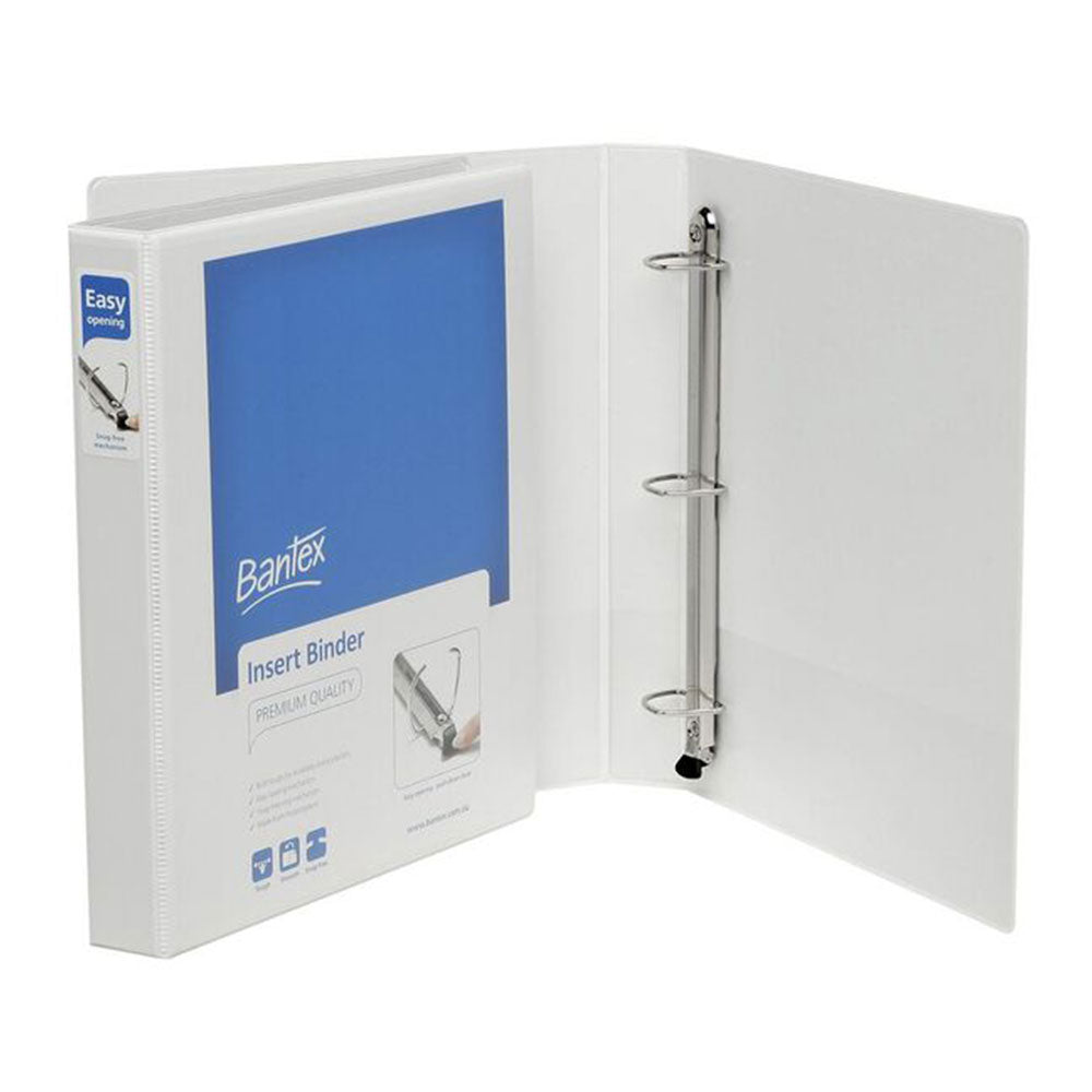 Bantex A4 3D-RING PUSH LEVER INSERT BINDER 25 mm (blanc)