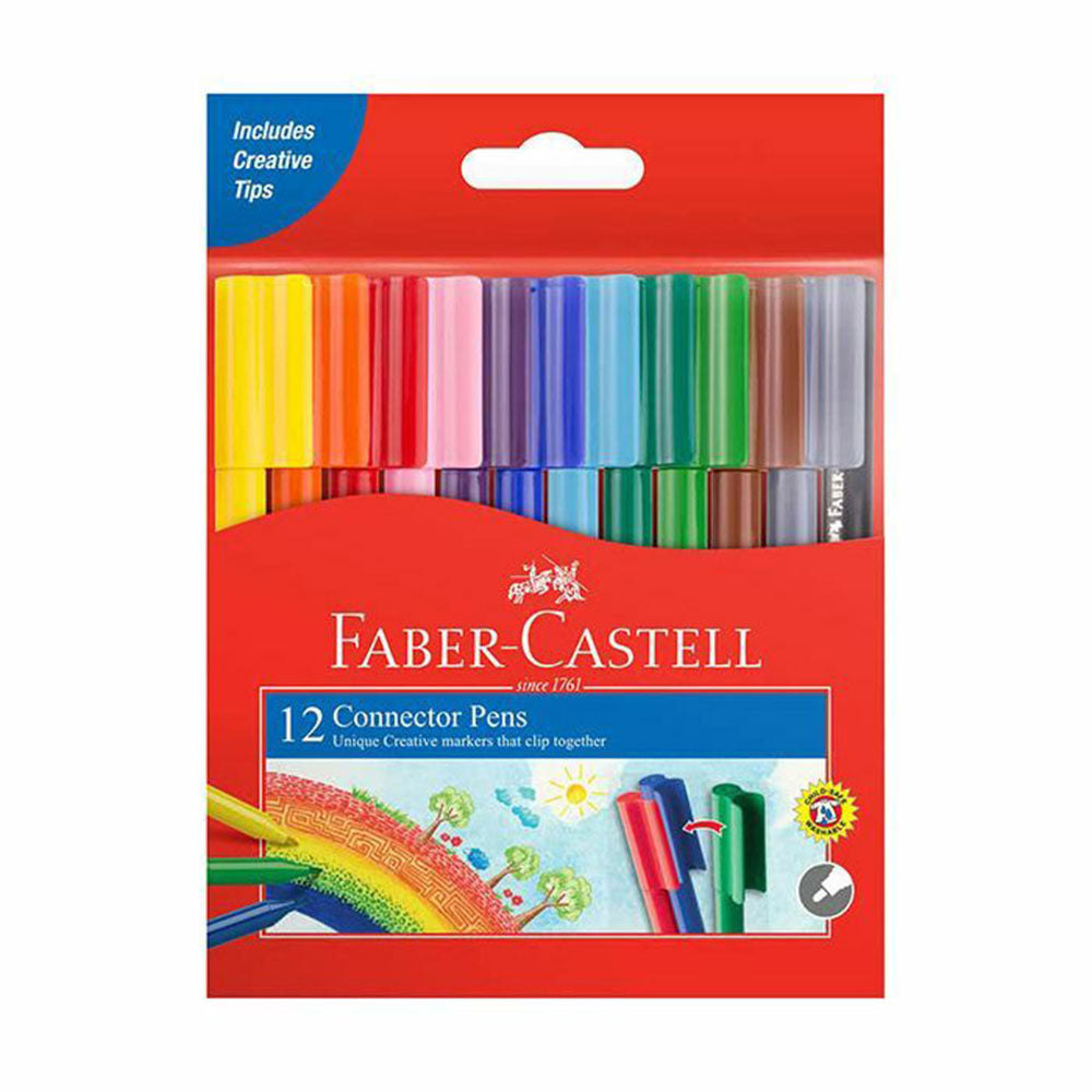 Marqueur de couleur de stylo Connecteur Faber-Castell (pack de 12)
