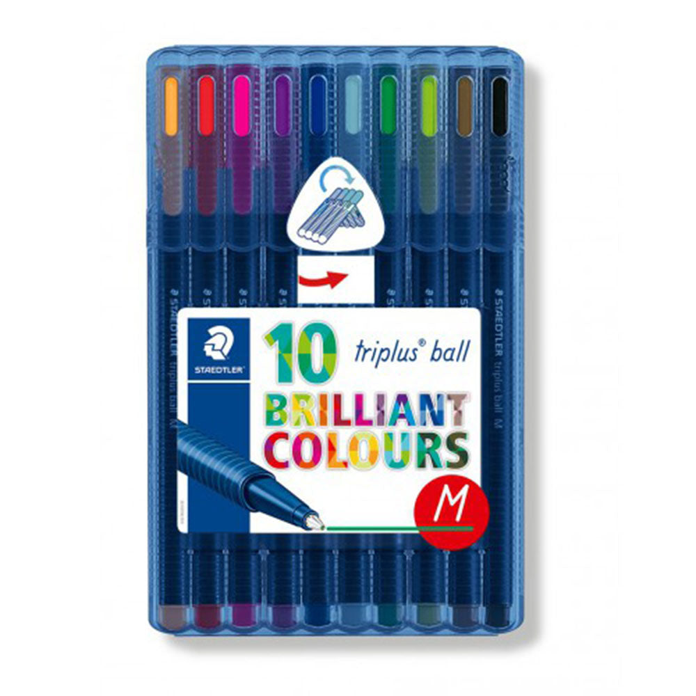 Stylpoint à bille à bille à triplus moyen Staedtler (pack de 10)