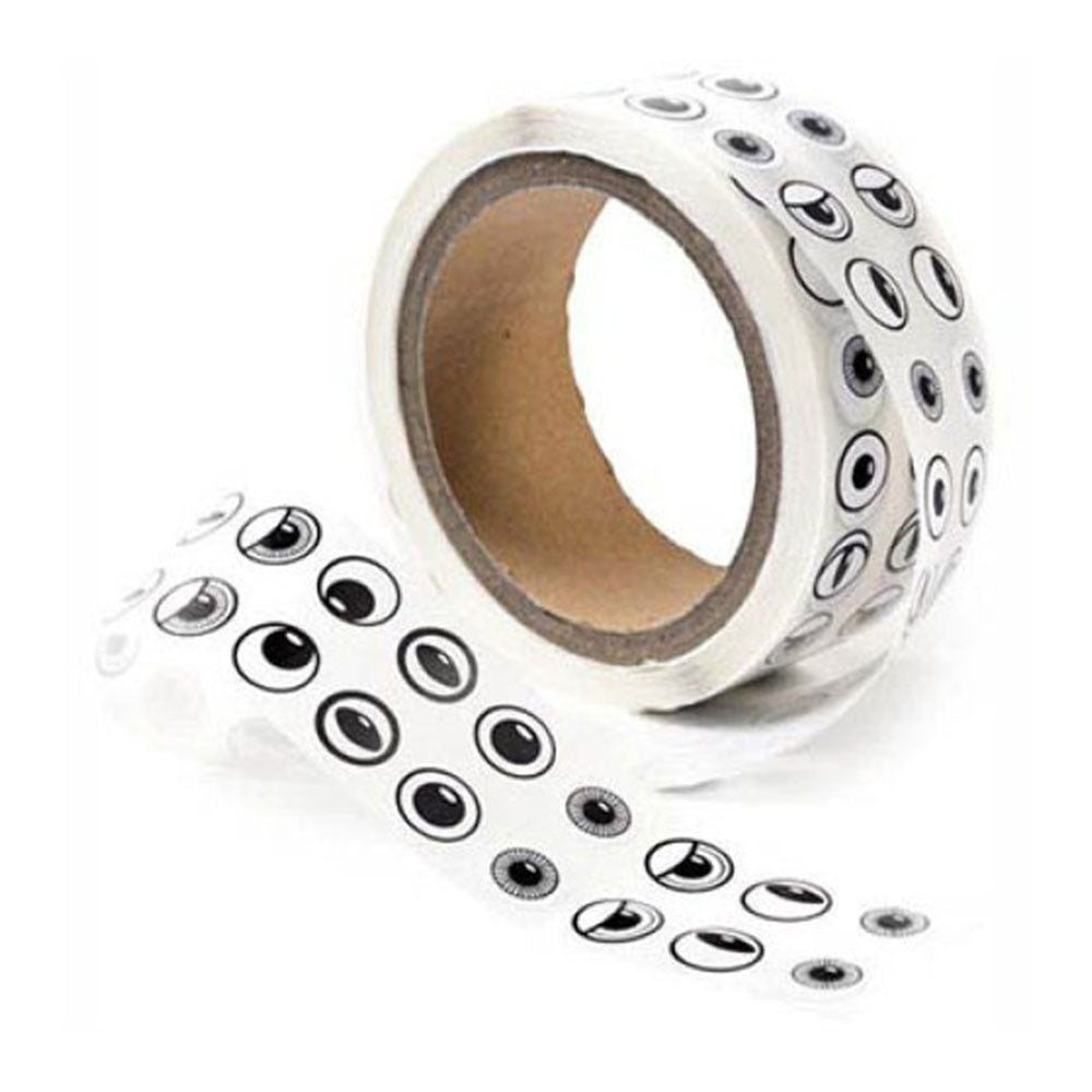 Accessoires d'artisanat des yeux adhésifs (noir / blanc)