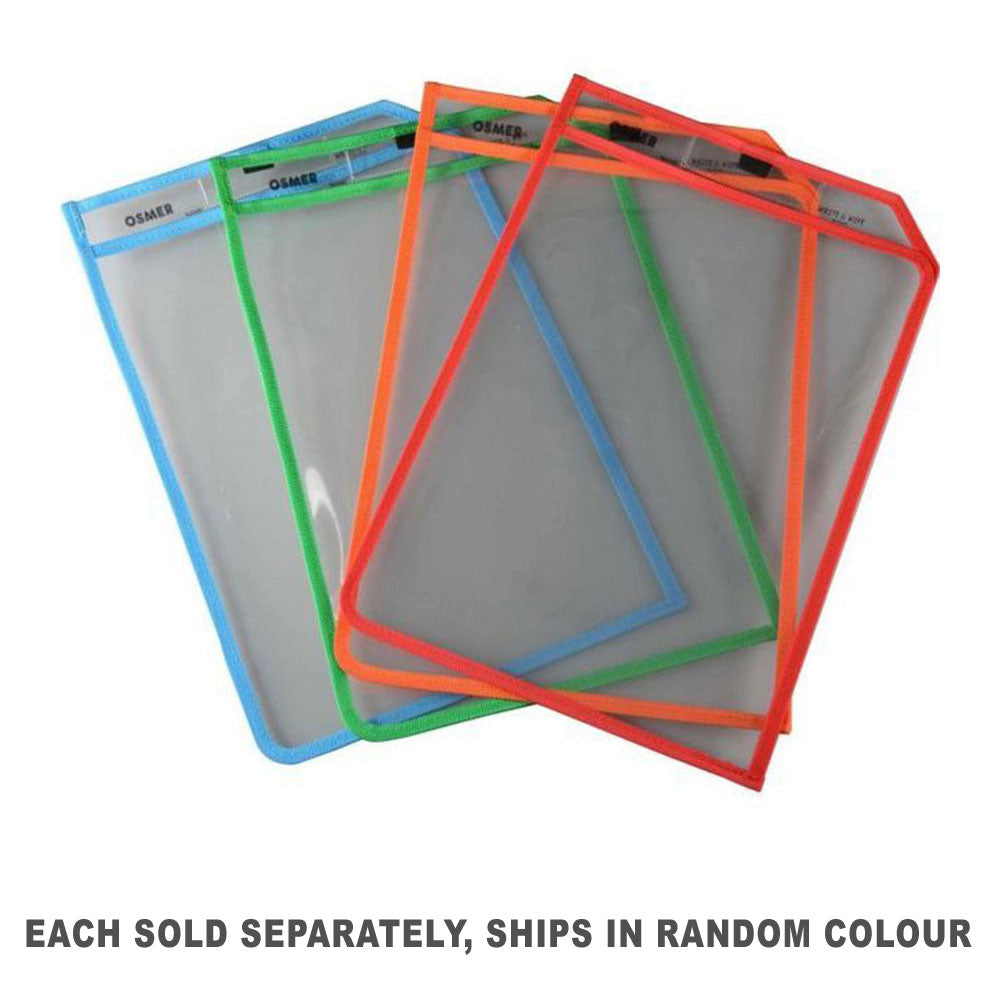 Osmer A3 Écrivez n Effacer le manchon effaçable avec marqueur noir