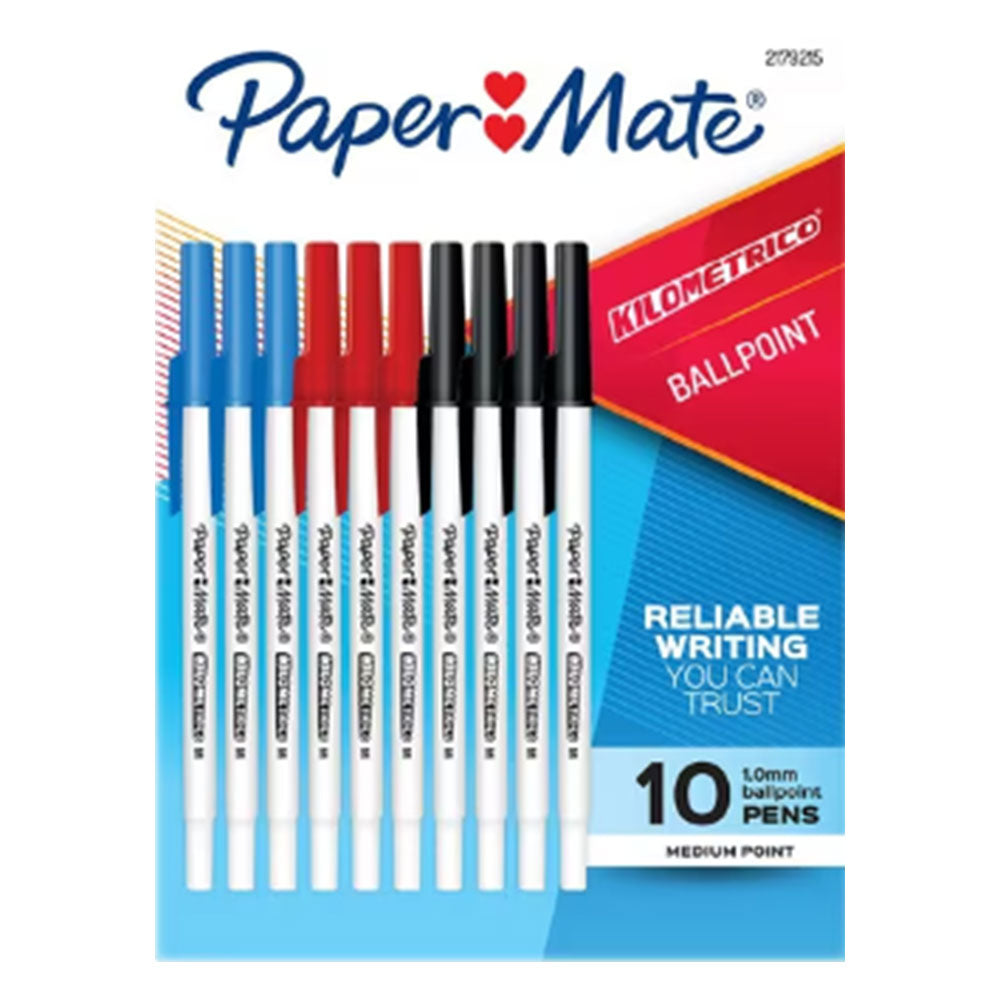 Papermate Kilometrico Medium Ballpoint Pens (pack de 10)