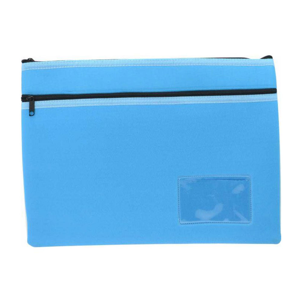 Osmer Lblue Néoprène 2-Zip Nom Card Aitre au crayon (35x26cm)