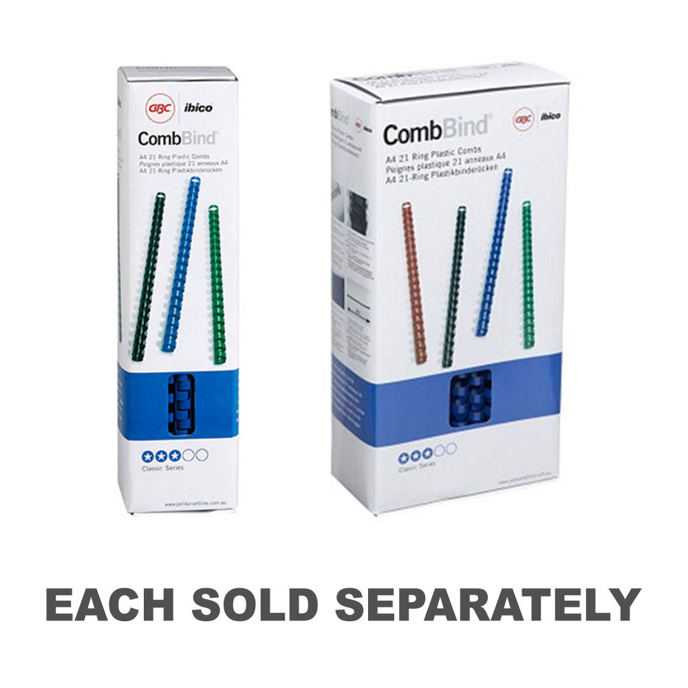 Combs de liaison bleu GBC (pack de 100)