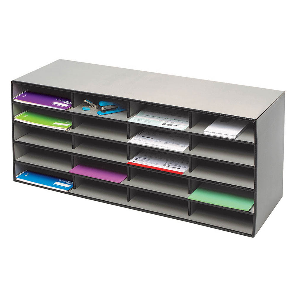 Marbig gris 20 compartiment littérature trieur (310x435 mm)