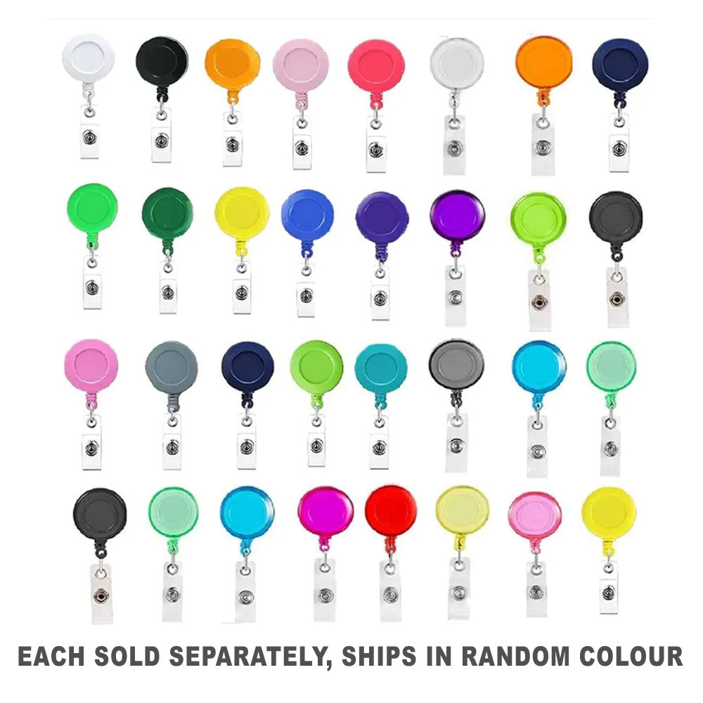 Kevron Clip-on Badge Reel Extenable Cord (1pc Color aléatoire)