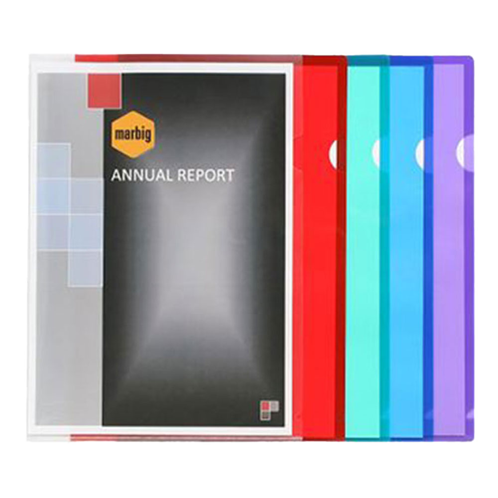 MARBIG A4 Fichier de lettres de couleurs mixtes Ultra (pack de 10)