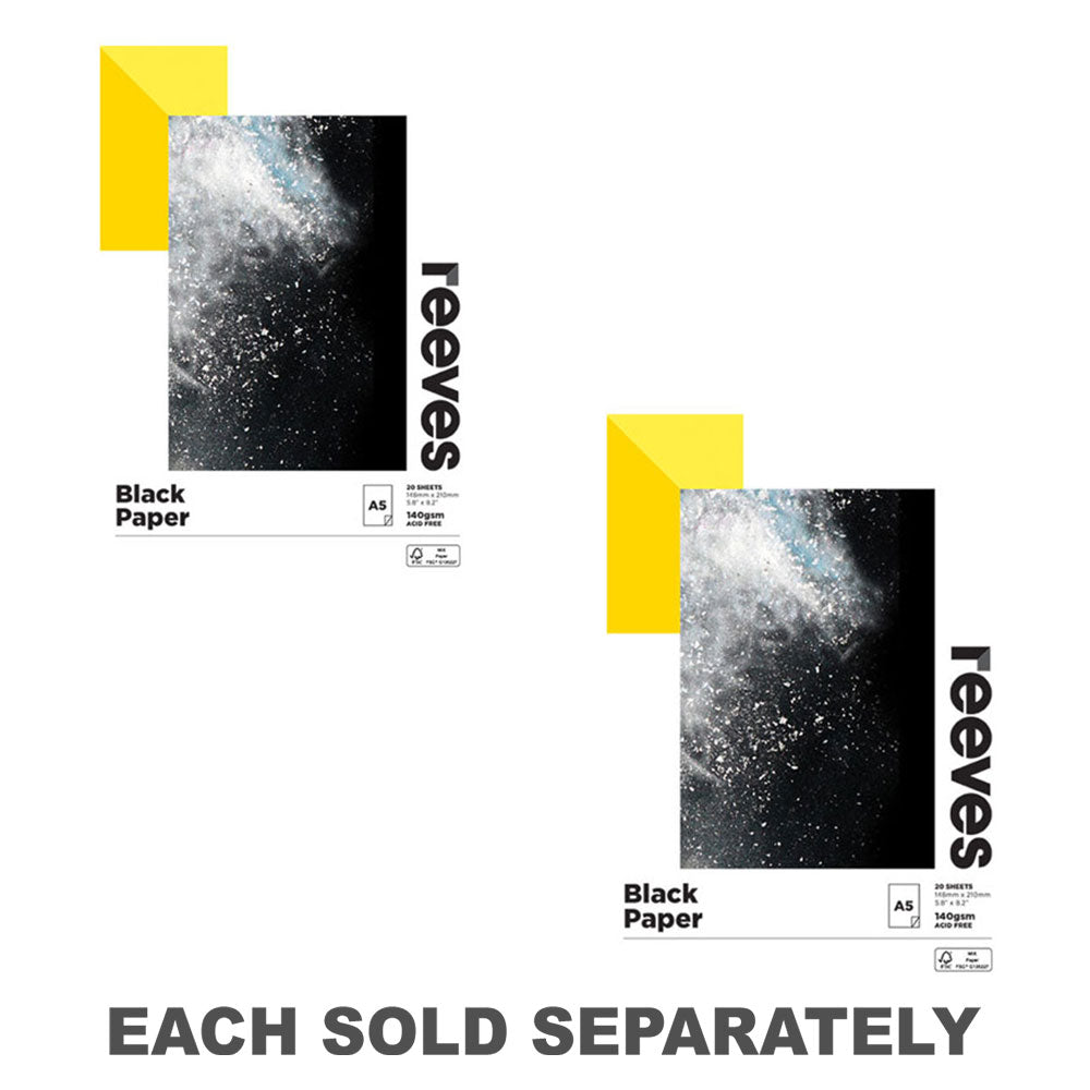 Reeves mélange du papier pad 140gsm (noir)
