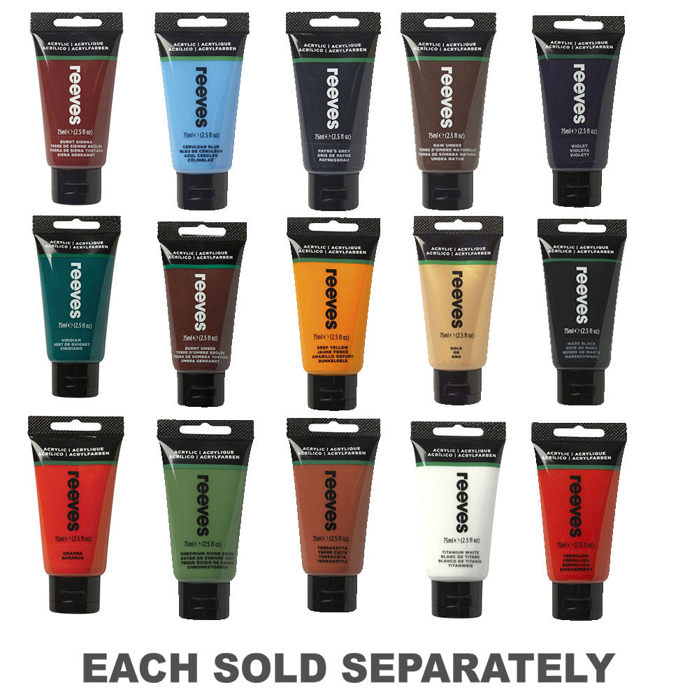 Peinture acrylique reeves 75 ml