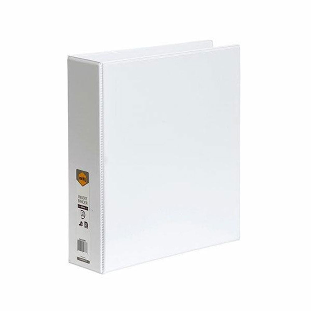 Marbig Clearview A4 3D-RING INSERT BINDER 50 mm (blanc)
