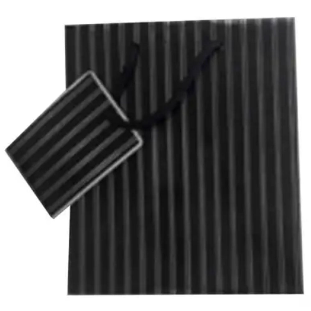 Sac-cadeau Ozcorp Medium Pinstripe (noir / argent)