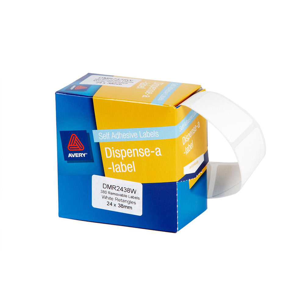 Avery White Label Dispensver (24x38 mm)