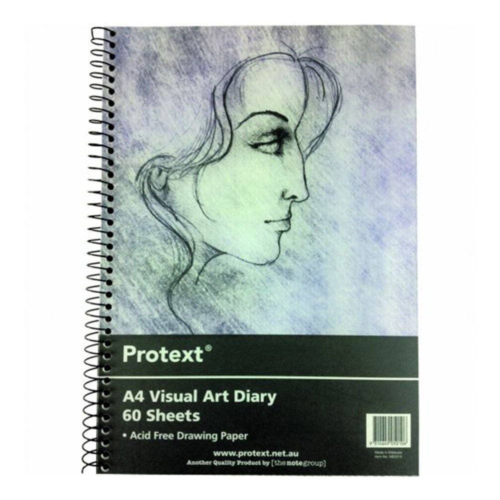 Protext A4 Visual Art Diary 110gsm 120pg (blanc)