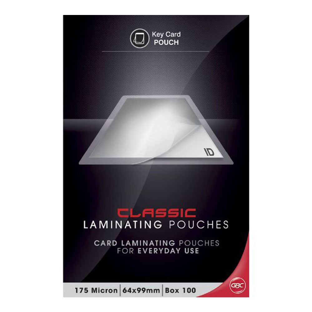 Sachets de clés de plastification classiques 175 micron 100pcs (64x99 mm)