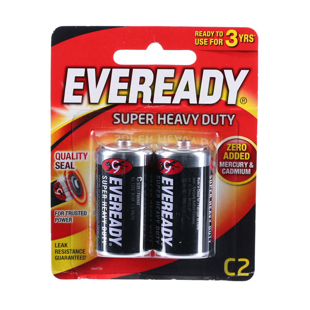 Eveready Super Heavy Dutwing C Battery 2pcs
