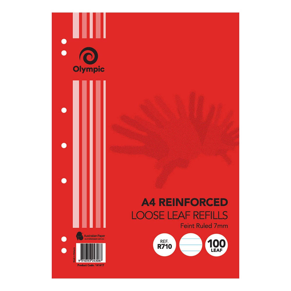 Olympique A4 Règles de feuilles en vrac renforcées 7 mm 100pcs
