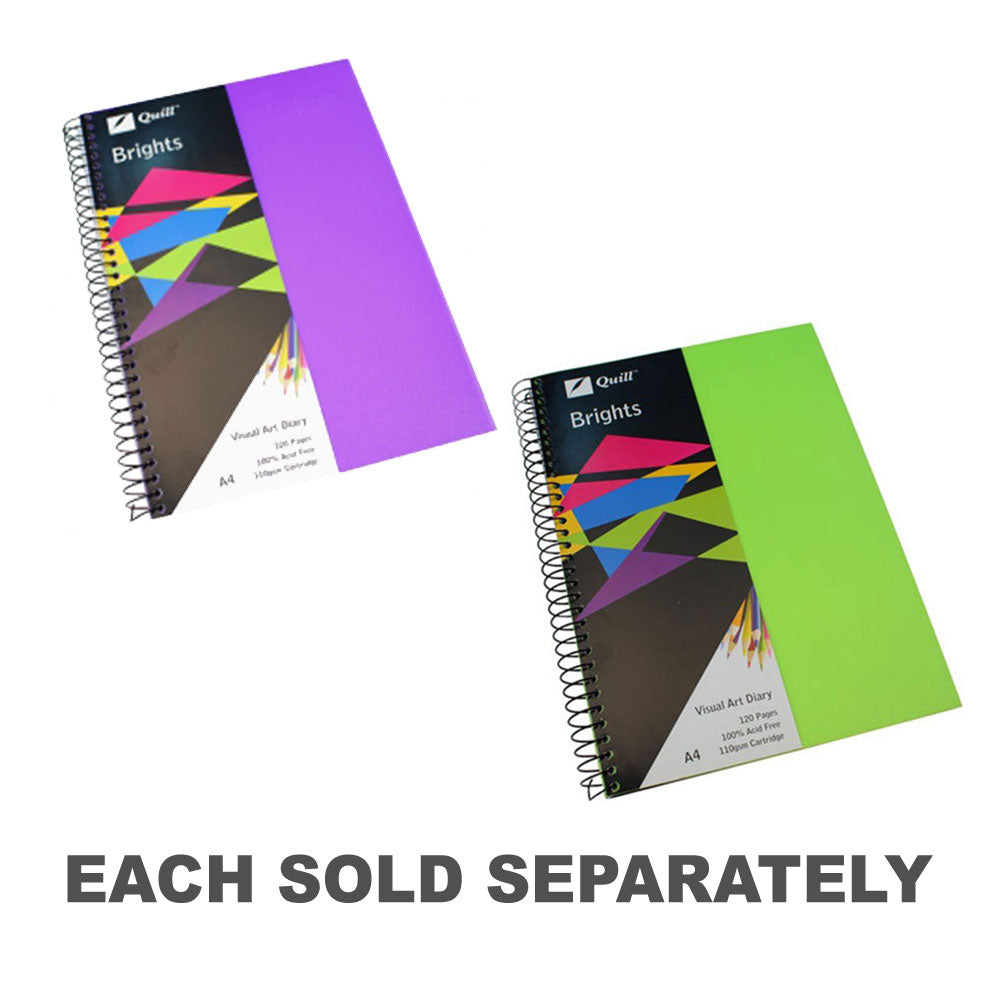 Quill Brights A4 Visual Art Diary 60-feuilles