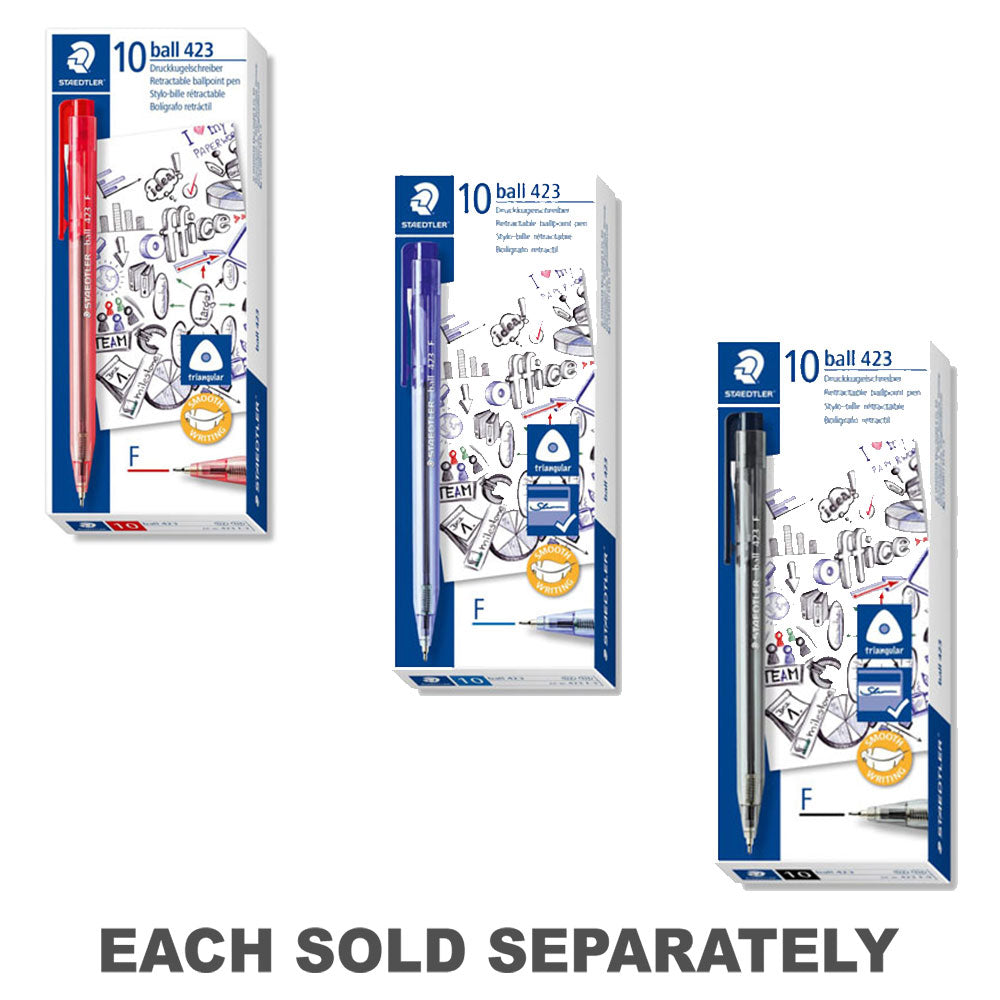 Staedtler 423 Fine Ballpoint Pen (boîte de 10)
