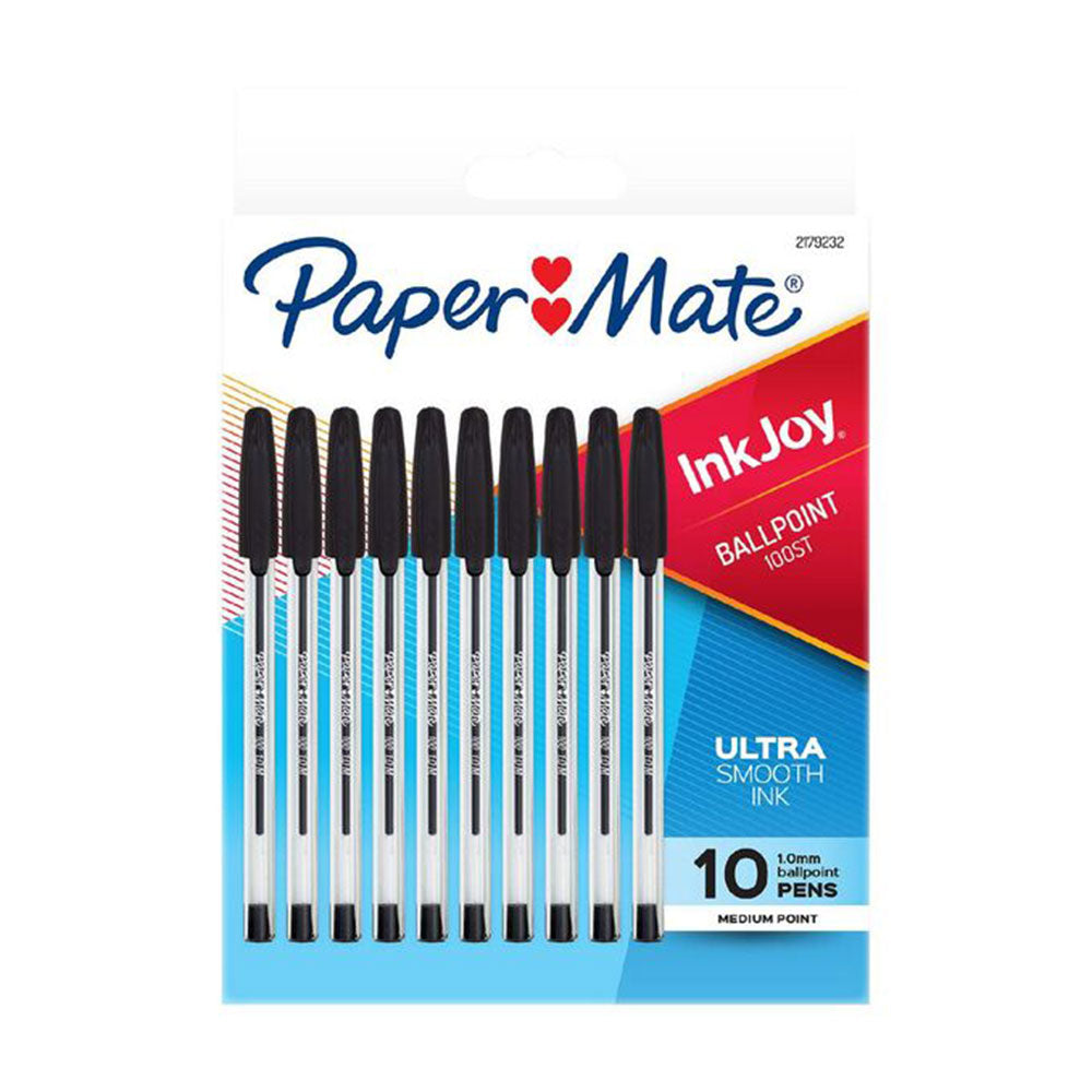 Papermate Medium Inkjoy Pen 1mm 10pcs (noir)
