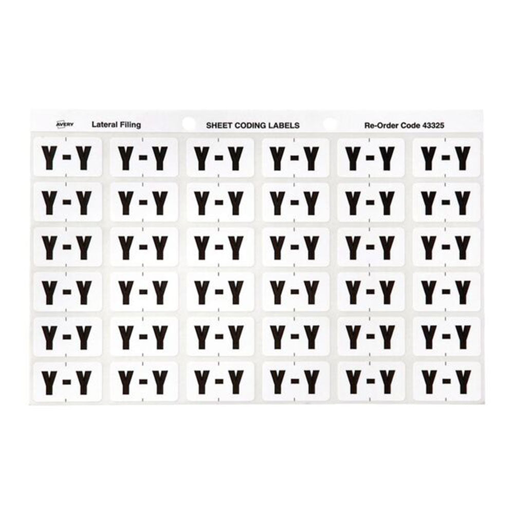 Codage de couleur blanche Avery T Tab latéral 180pcs (25x38 mm)