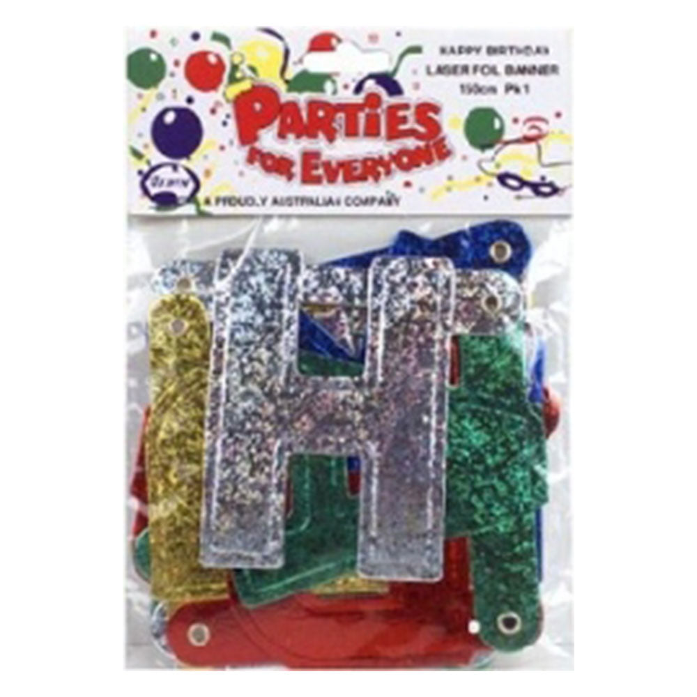 Bannière joyeux anniversaire alpen articulée